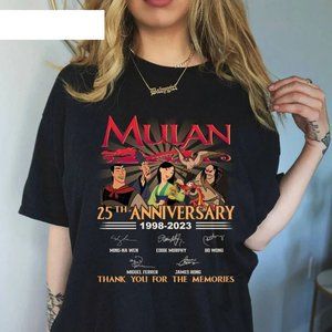 Mulan 25th 1998-2023 Thank You The Memories shirt collection tee
